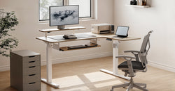 Eureka Ergonomic 60x23 L Shaped Standing Desk with Accessories Set