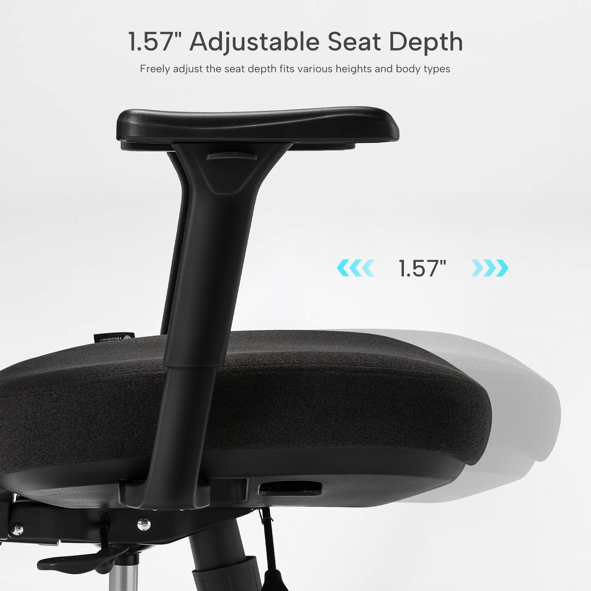Adjustable Seat Depth Blue