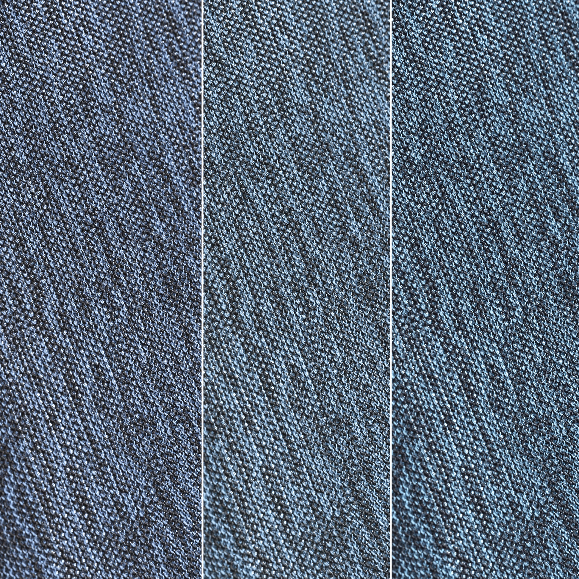 Close-Up of Skylar-Lite Duo Hue Ergonomic Chair Blue Woven Fabric Detail. Breathable, Comfortable Seating.