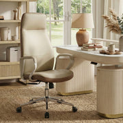 Eureka Ergonomic Clara Faux Leather Executive Office Chair Front View
