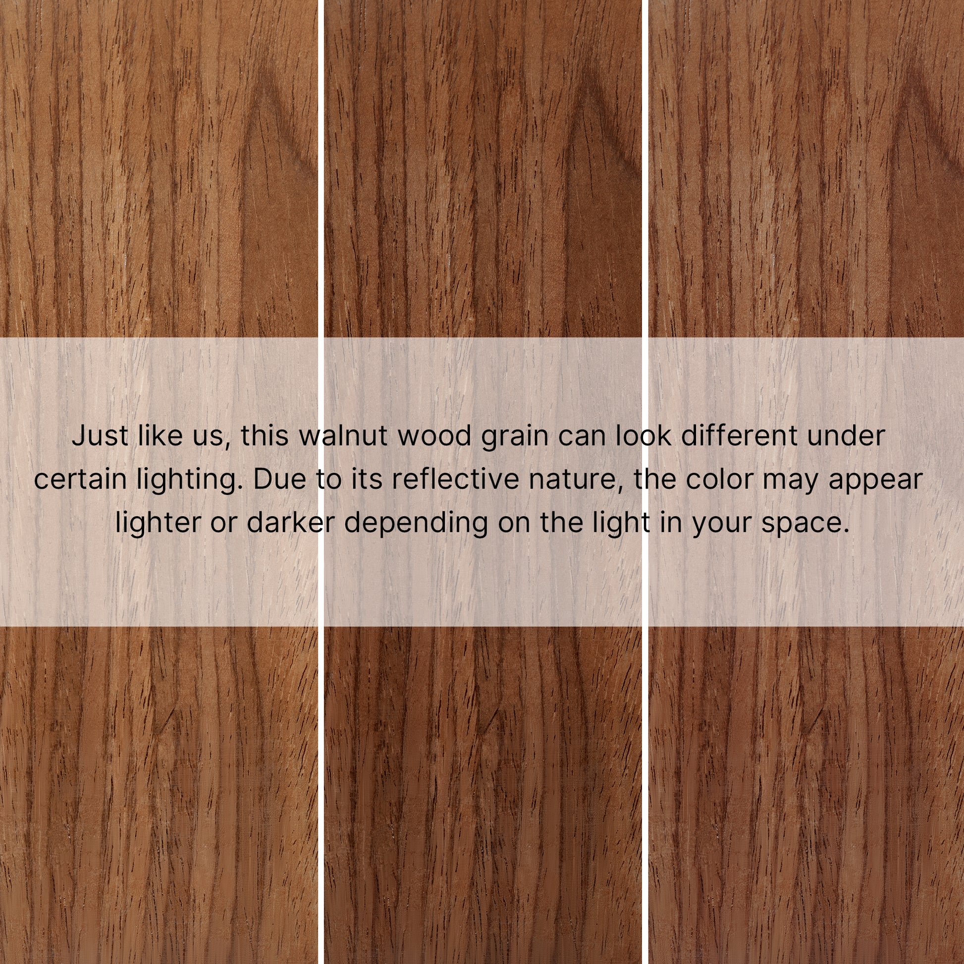Walnut Wood Grain Detail. Color May Vary Due to Lighting, Showcasing Natural Wood Texture On the Matteo Lounge Chair.