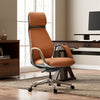 Serene, Napa Leather Executive Office Chair - Brown