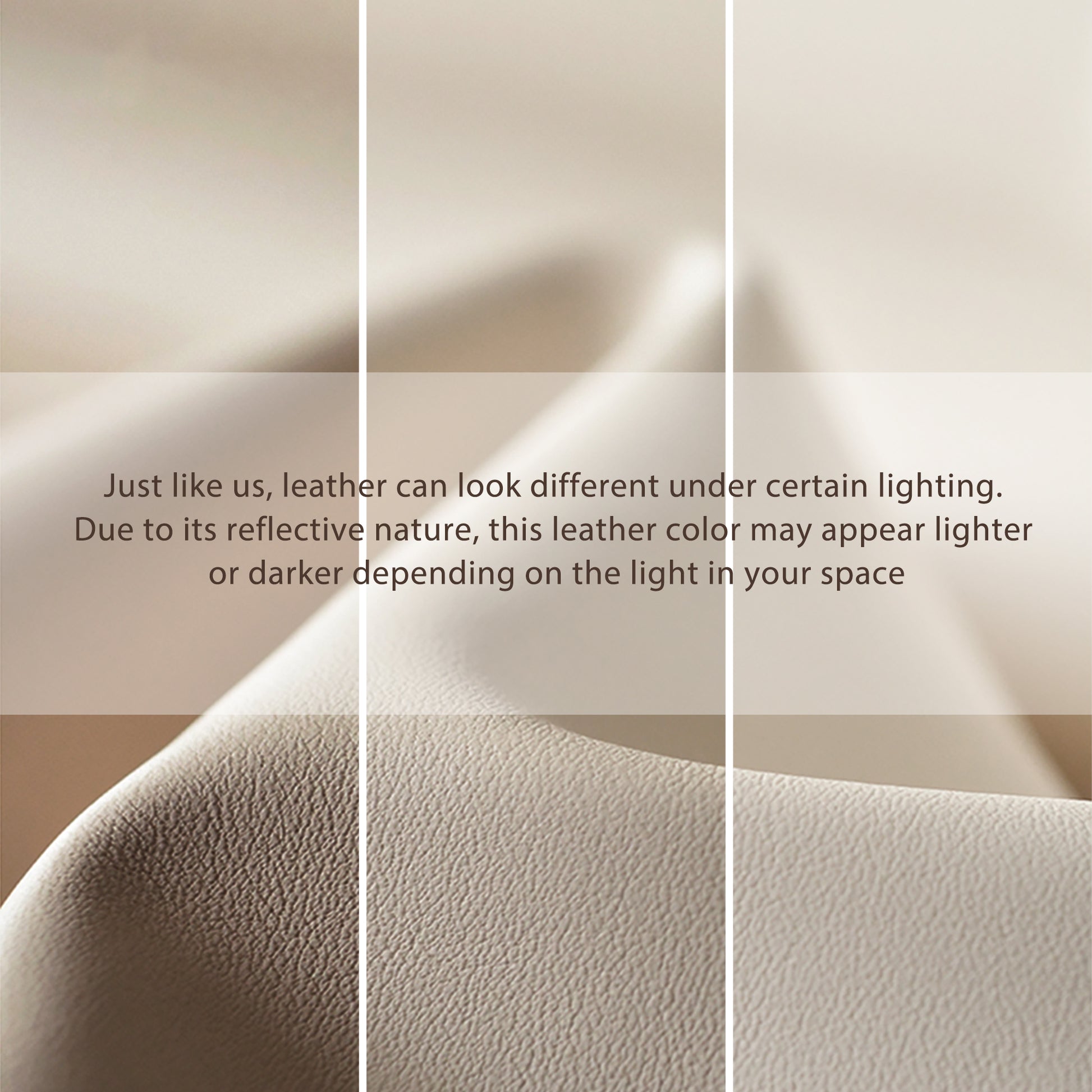 Royal Slim Executive Office Chair Champagne Leather Detail, Showing Color Variation With Lighting, Ergonomic Design.