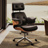 Mathias, Napa Leather Executive Office Chair - Black