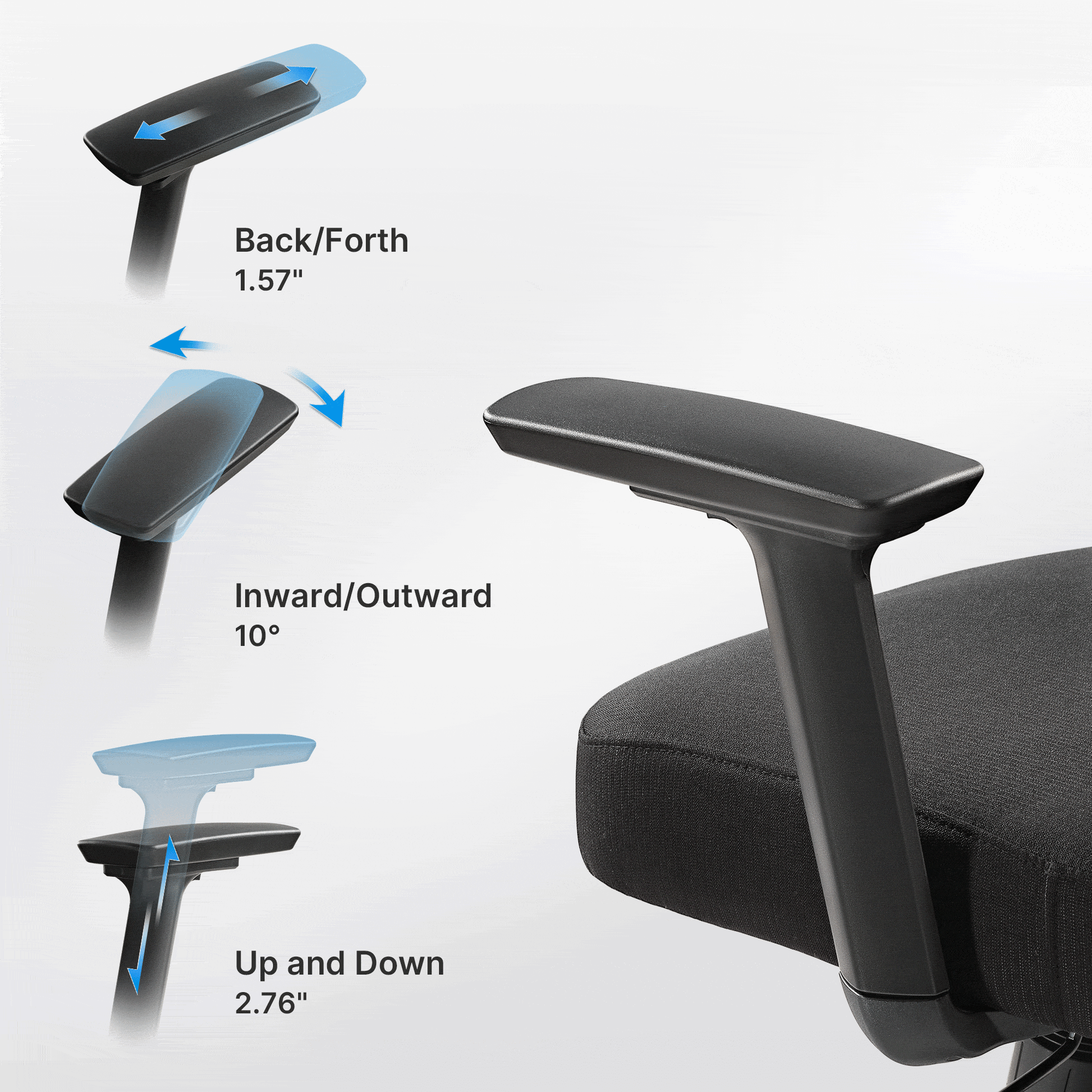 Axion Grey 3d armrest