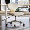 Matt, Faux Leather Office Chair - Off-White