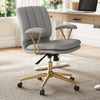 Adena Velvet Office Chair - Gray