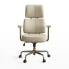 Cameron, Ultra Soft Cushion Adjustable Office Chair - Off-White