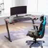 50x27 Gaming Desk with Z Shaped Legs - Black