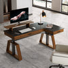 Ark Pro L-Shaped Standing Desk (Sintered Stone, 63"x23") - Black