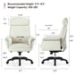 Eureka Royal, comfy leather executive office chair Product Dimensions