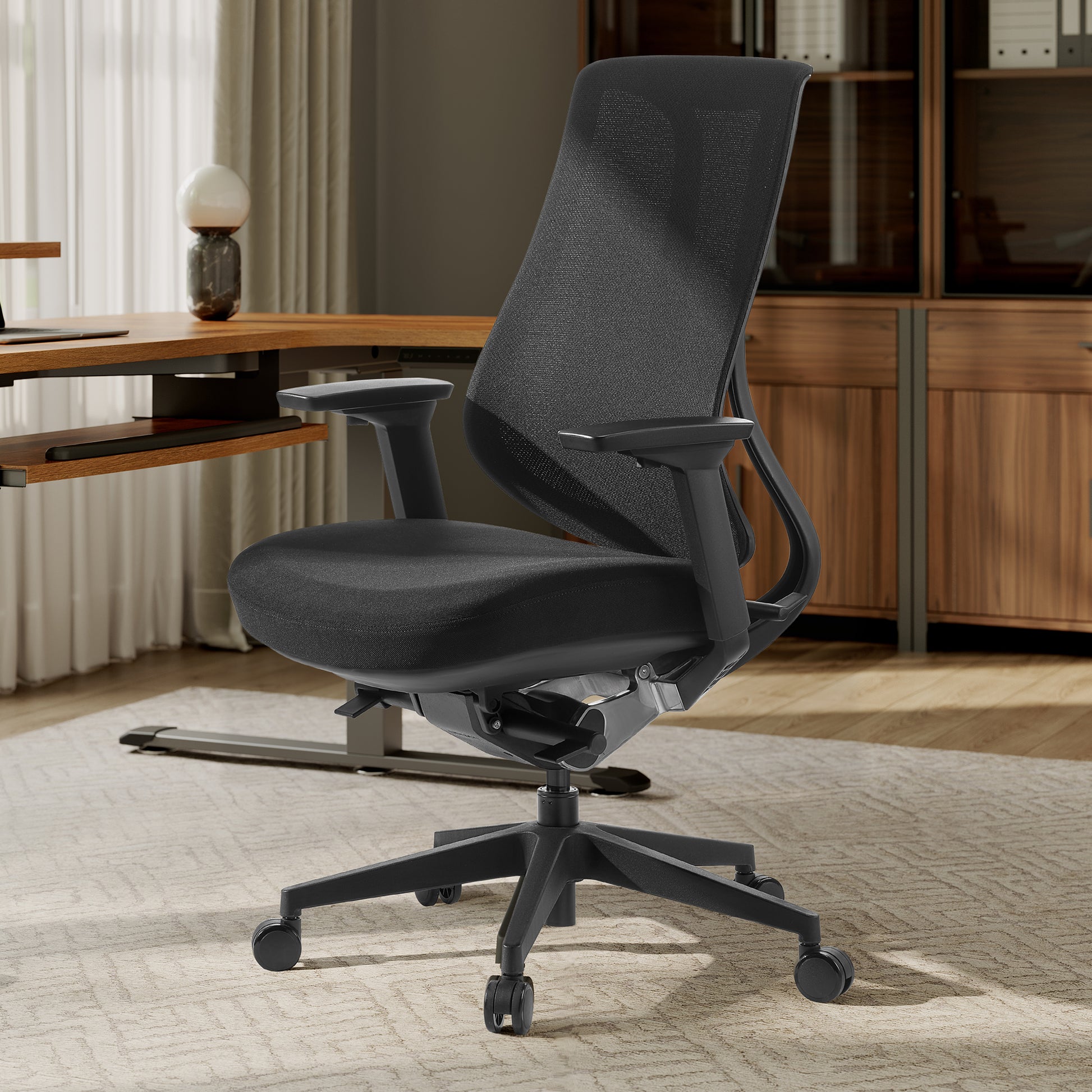 Eureka Ergonomic Lira,  Meah Ergonomic Office Chair, Black 45 sence