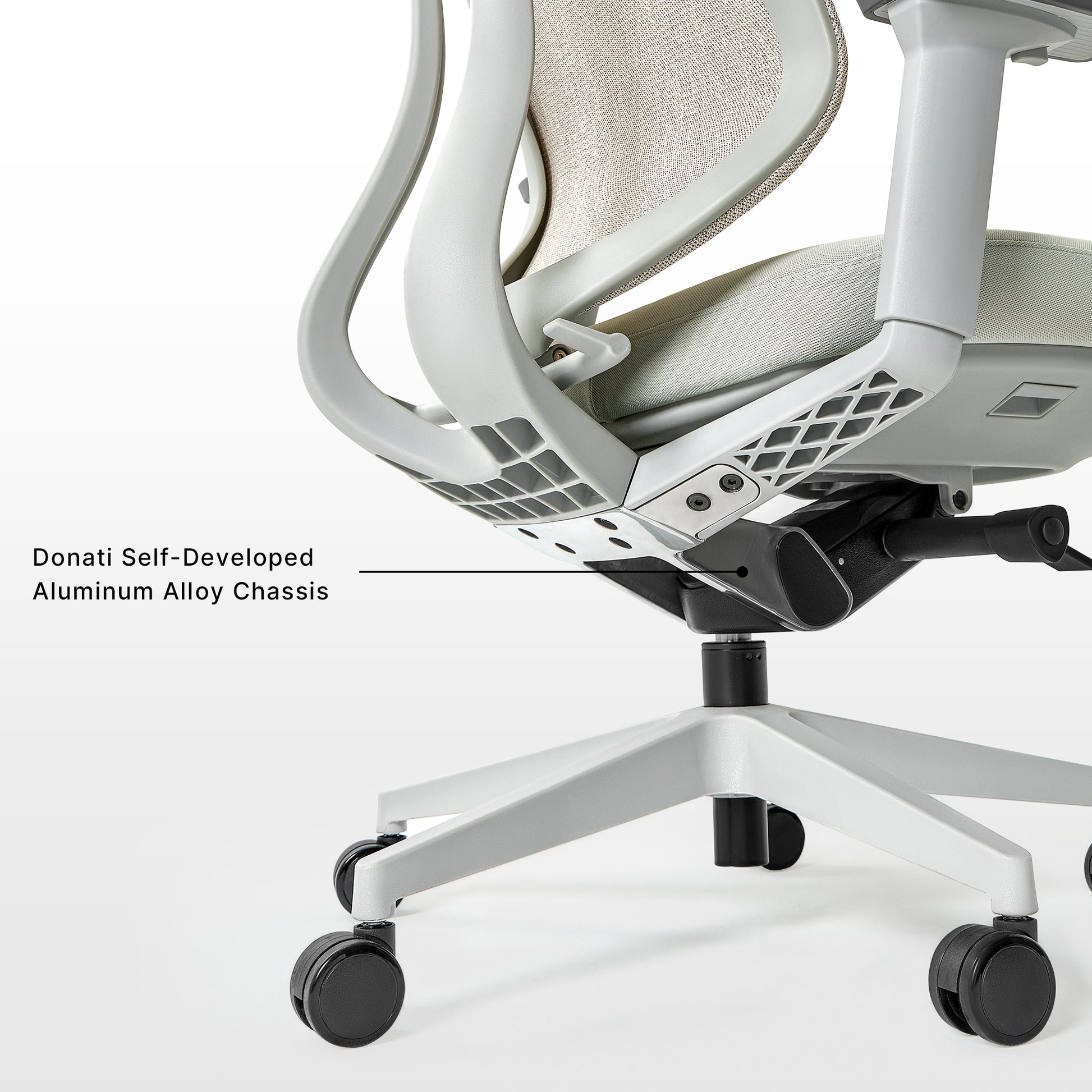 Eureka Ergonomic Lira,  Meah Ergonomic Office Chair, Light-Green Gray chassis