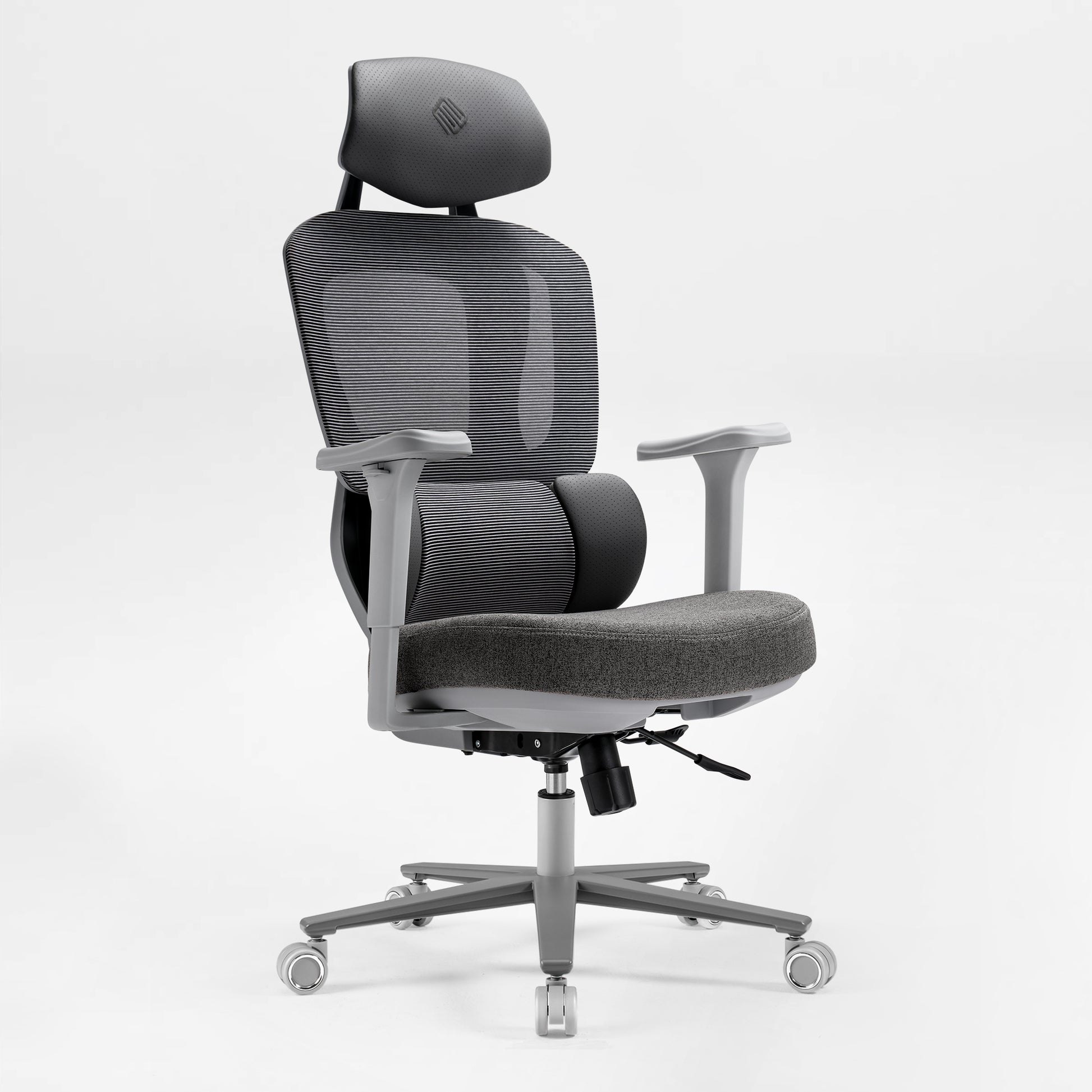 Typhon ii Right-side view of chair on white background, gray