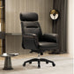 Eureka Royal, comfy leather executive office chair with high back and lumbar support, Black, Executive Office, Leather Padded Structure