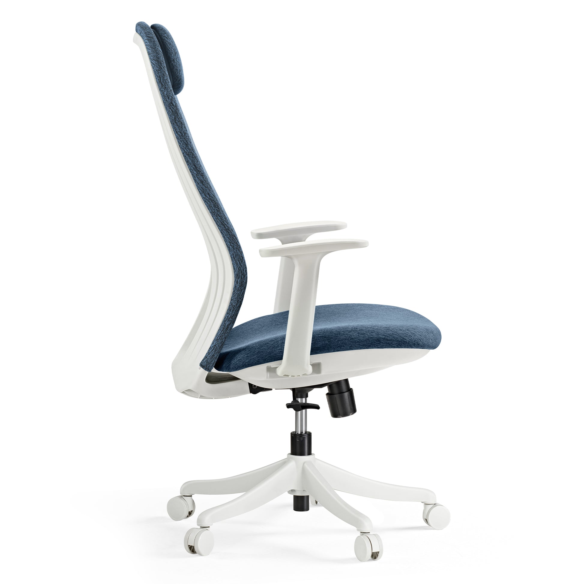 Skylar-Lite Duo Hue Ergonomic Office Chair in Blue and White, Ergonomic Design.