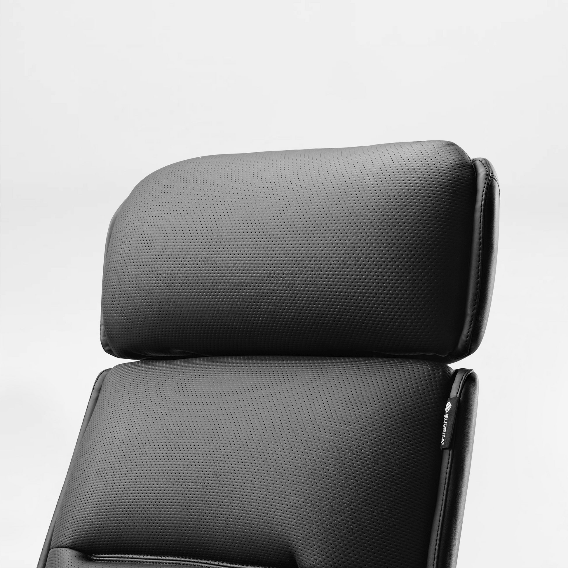 Royal Microfiber Leather Executive Office Chair - Black Headrest With Ergonomic Design and Perforated Detailing.