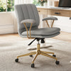Adena Velvet Office Chair - Gray