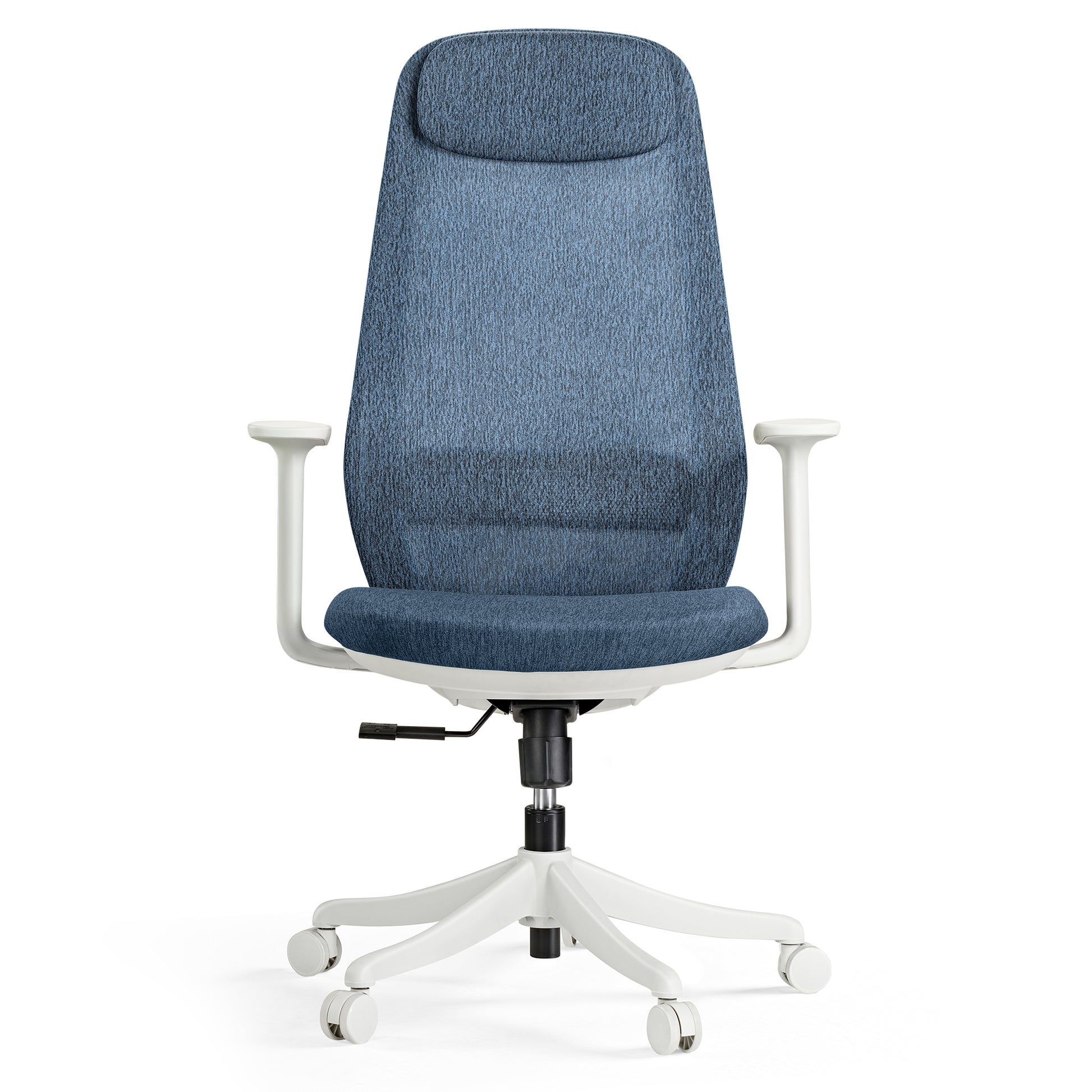Skylar-Lite Duo Hue Ergonomic Office Chair in Blue and White. Designed for Comfortable Workspace.