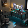 60x23 L-Shaped Desk - Black