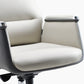 Eureka Royal II, comfy leather executive office chair with high back and lumbar support, Beige Gray, Executive Office, Leather Padded Structure
