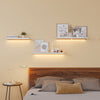 Floating Wall Shelf with Lighting, 1 piece - Maple