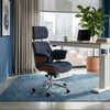 Mathias, Napa Leather Executive Office Chair - Navy Blue