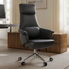 Royal Renee, Microfiber Leather Executive Office Chair - Black