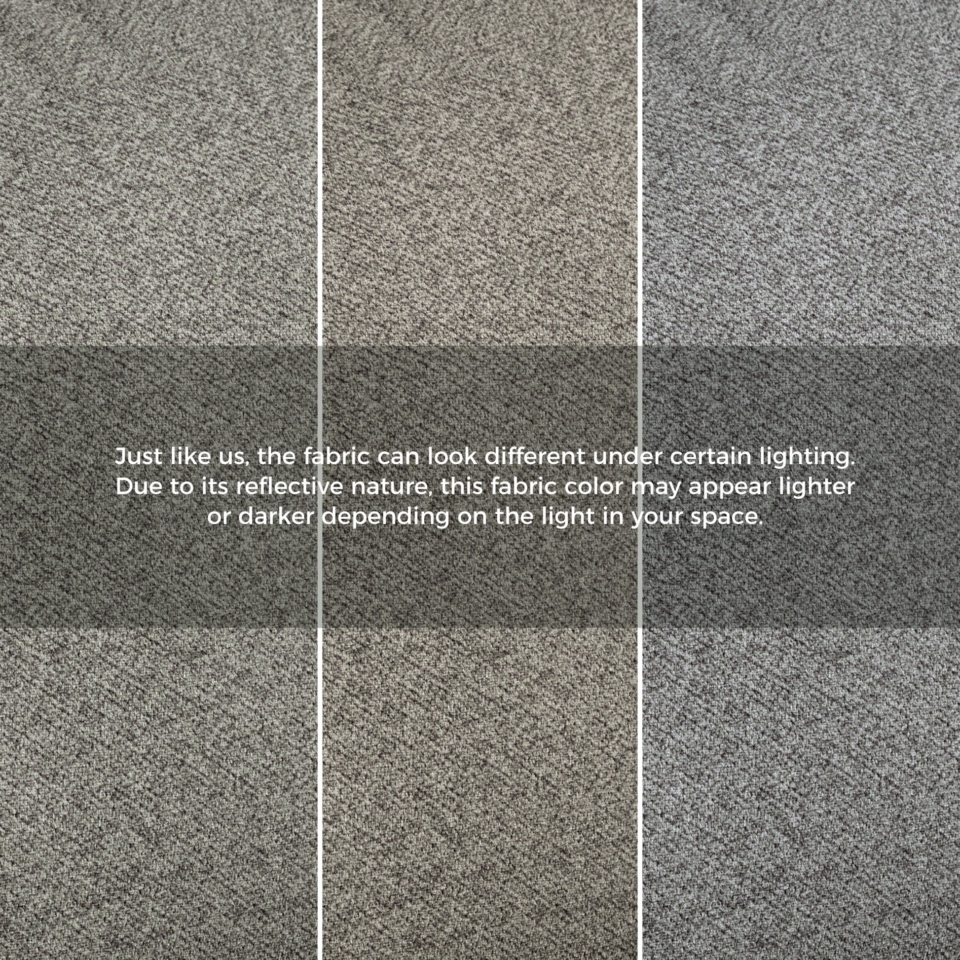 Dark Khaki Ant Fabric Detail Showing Color Variation Under Different Lighting Conditions.
