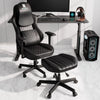 Footstool with Wheels - Black