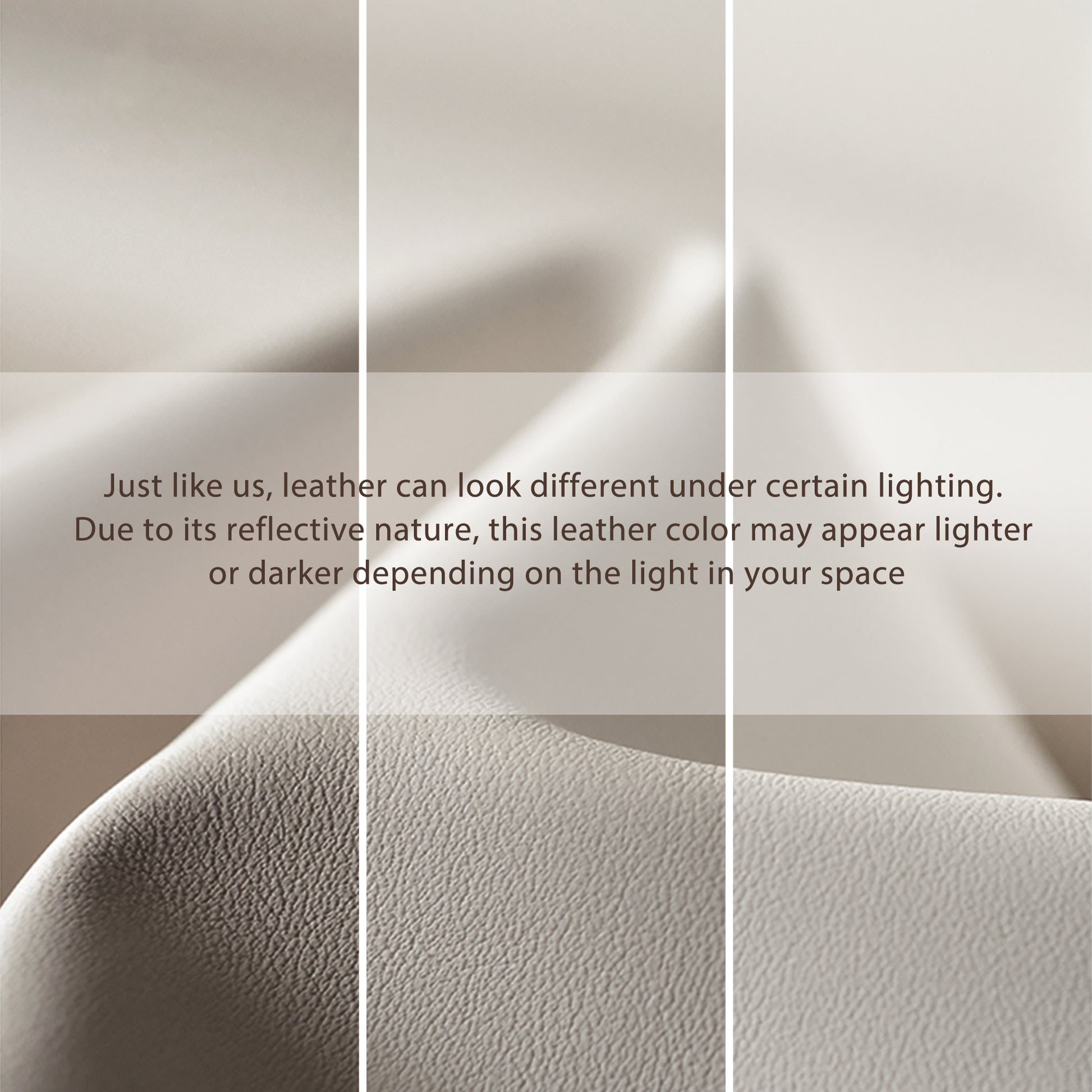 Royal II Office Chair Leather Detail, Highlighting Texture and Color Variations, Affected By Lighting.