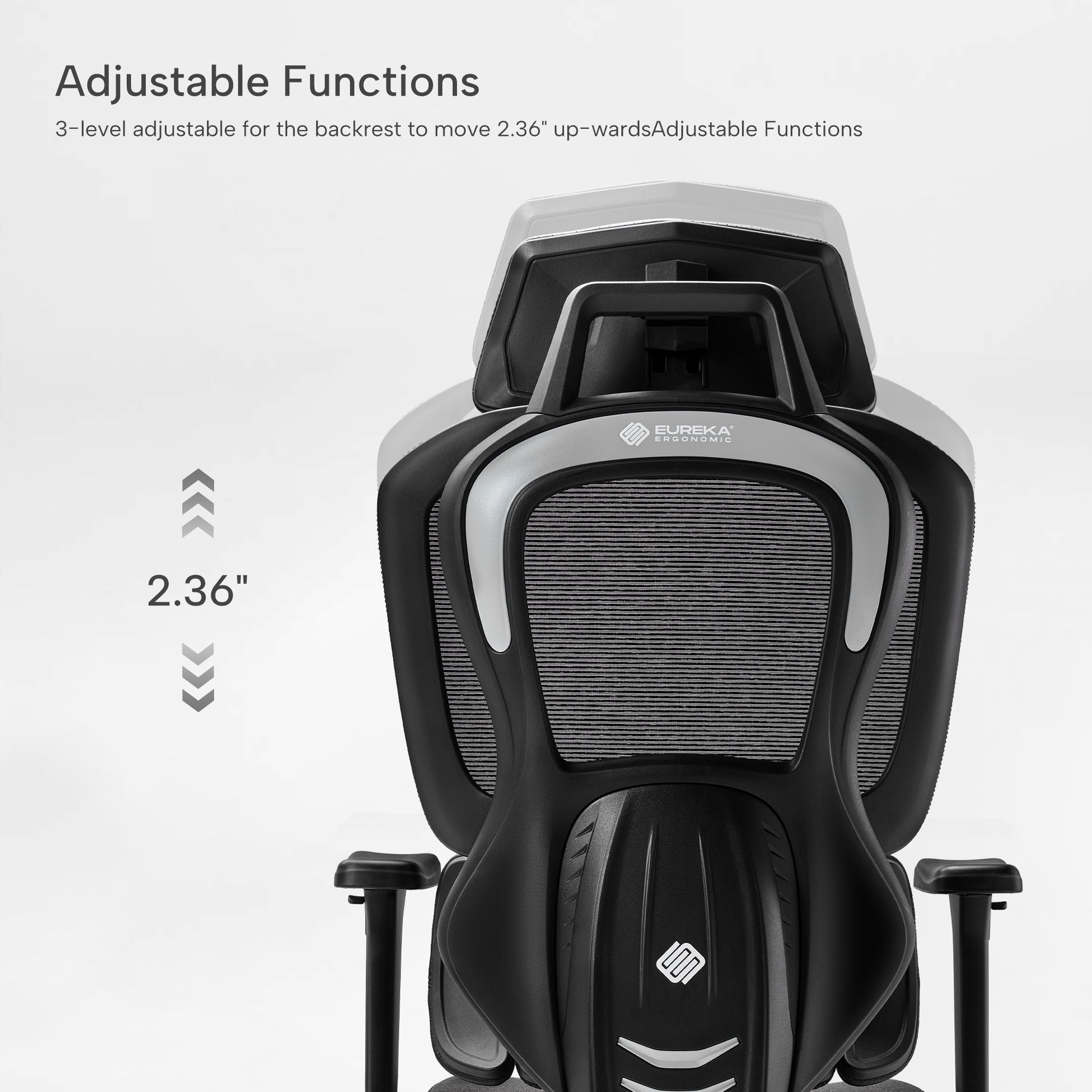 Adjustable Backrest Functions, black