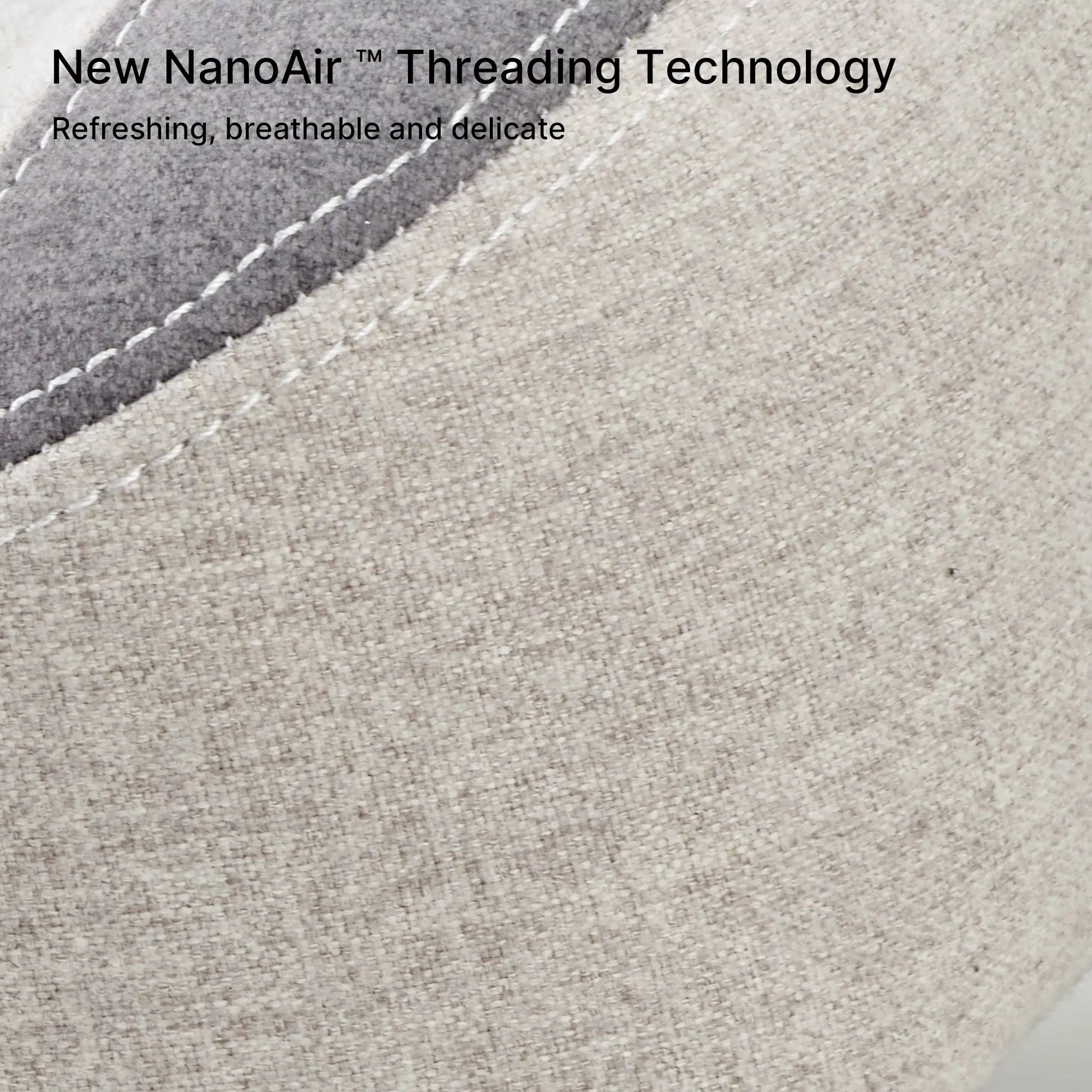 Close-Up of Hyperx Python II Gaming Chair's Nanoair Threading Material, Breathable, and Delicate.