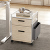 23" Rolling File Cabinet with Drawer - Maple