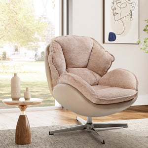 Norman, Upholstered Swivel Lounge Chair