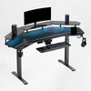 Aero Pro Wing-Shaped Standing Desk (72"x23") - Black