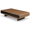47" Walnut Rounded Retangular Coffee Table - Walnut