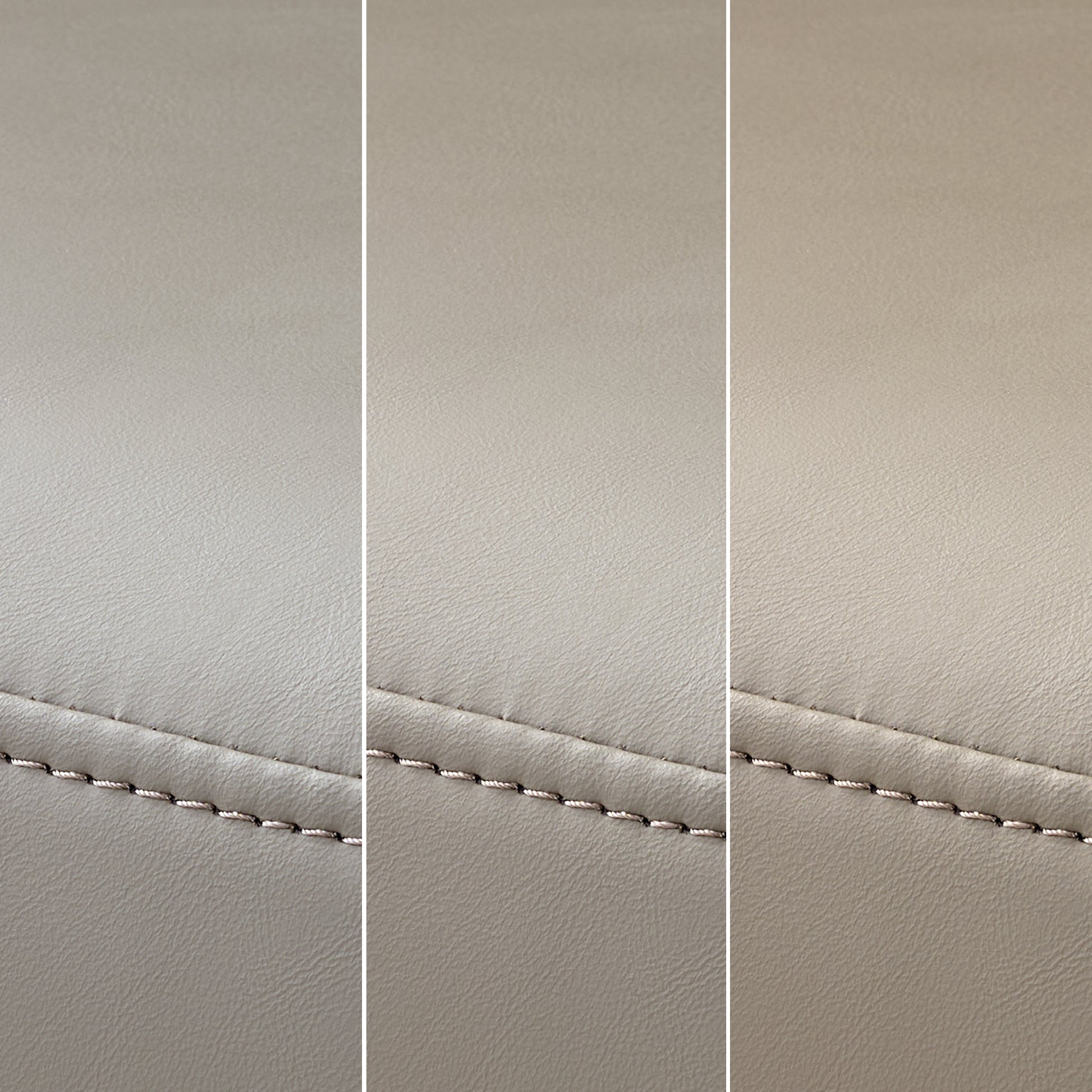Close-Up Detail of Jade Upholstered Dining Chair Fabric and Stitching, Retro-Modern Design.