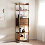 Eureka Ergonomic Sonoma 85.2'' Storage Shelf, Modern Design, With Shelves, Drawers and Metal Frame.