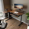 L-Shaped Standing Desk with Accessories Set (60"x23") - Walnut