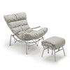 Liam Rocking Lounge Chair with Ottoman, Gray - Gray