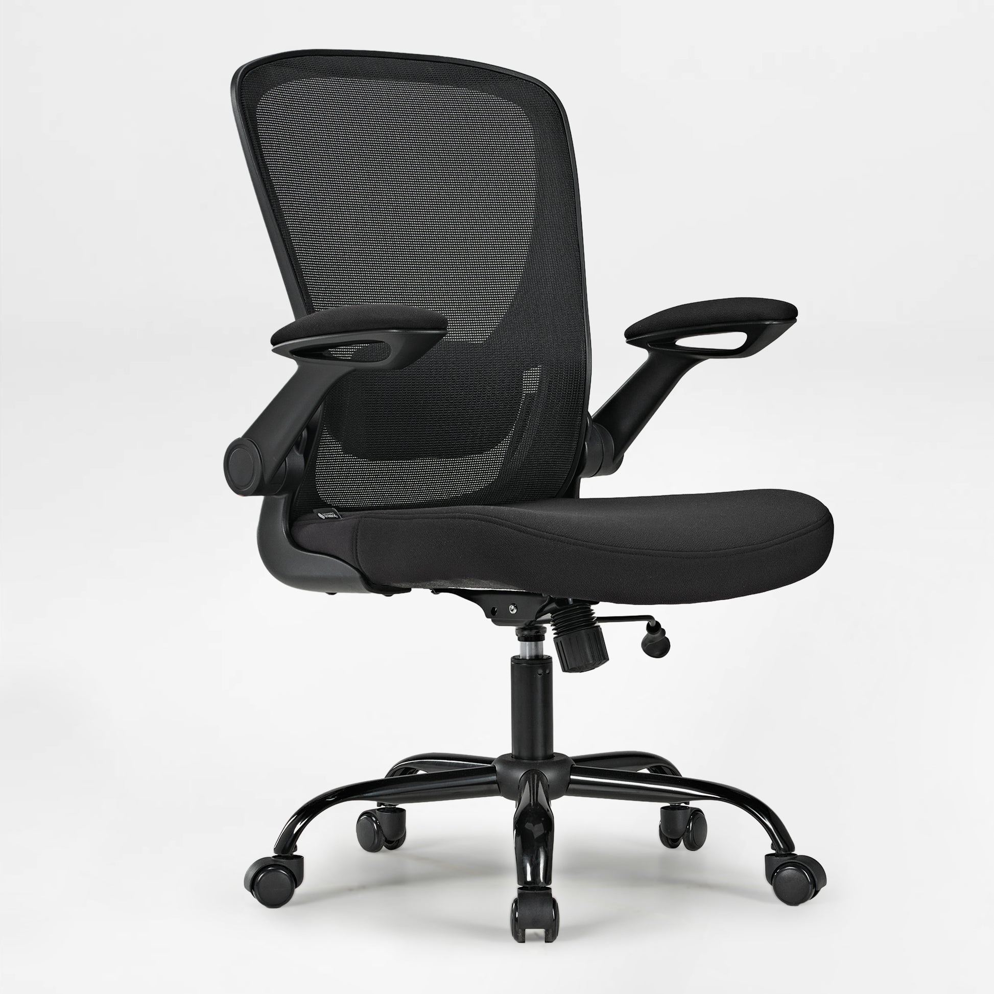 Onyx Ergonomic Office Chair With Black Mesh Back, Adjustable Armrests, Ergonomic Design,Back View.