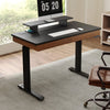 Standing Desk with Drawers, Wood Finish (47'' /55'') - Black & Walnut