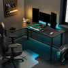 L-Shaped Office Desk (60"x23") - Black