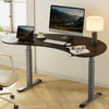 Cashew Shape Standing Desk (70"x39") - Black