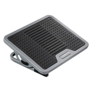 Eureka Ergonomic Adjustable Footrest in Gray and Black. Ergonomic Footrest for Desk.