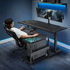 Mobile Height Adjustable CPU Cart - Black