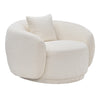 Amy, Upholstered Accent Chair, White - Off-White