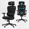 Axion, Ergonomic Hybrid Chair - Blue