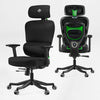 Axion, Ergonomic Hybrid Chair - Green